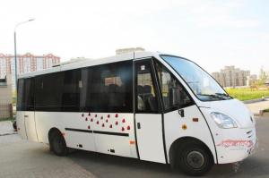 Прокат Автобус белый IVECO Neman 4202 (Ивеко Неман) на свадьбу 2