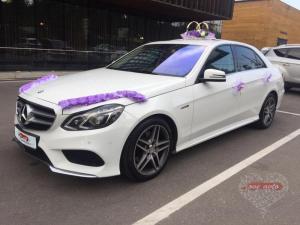 Прокат Mercedes-Benz E212 AMG (Белый Мерседес W212) на свадьбу 1