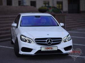 Прокат Mercedes-Benz E212 AMG (Белый Мерседес W212) на свадьбу 0