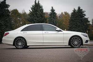 Прокат Mercedes-Benz S222 AMG (Белый Мерседес W222) на свадьбу 0