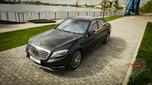 Прокат Mercedes-Benz S222 AMG (Черный Мерседес W222) на свадьбу 5