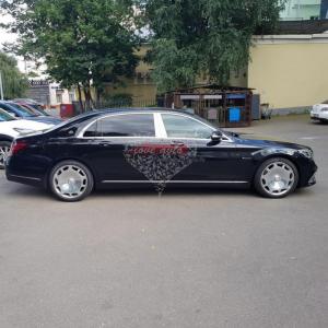 Прокат Mercedes-Benz S222 Майбах на свадьбу (Черный Мерседес Майбах x222) на свадьбу 1