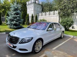 Прокат Mercedes-Benz S222 Maybach (Белый Мерседес Майбах S222) на свадьбу 4