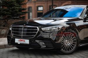 Прокат Mercedes-Benz S223 (Черный Мерседес S223) на свадьбу 5